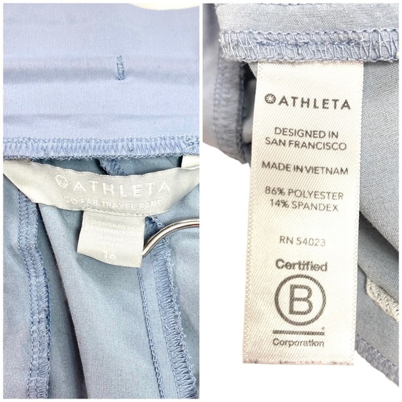 ATHLETA Venture Travel Jogger Pants in Light Blue Size 16 - Picture 7 of 10